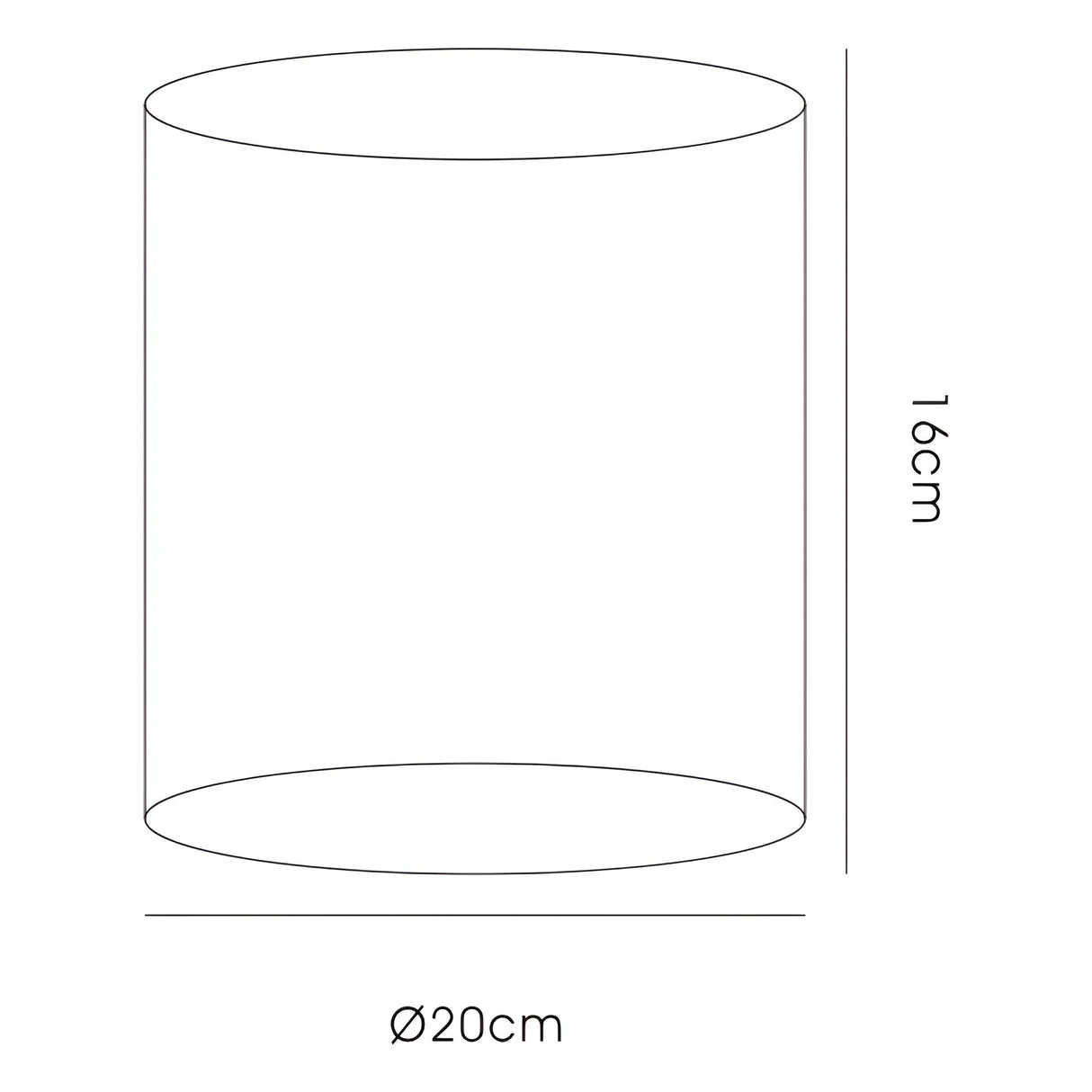 Victoria Round Lampshade - Ivory Cream, 20 x 16cm