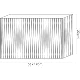 Florence Rectangle Table Lamp Lampshade - Cream, 38 x 19 x 23cm