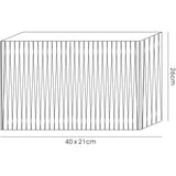 Florence Rectangle Floor Lamp Lampshade - White, 40 x 21 x 26cm