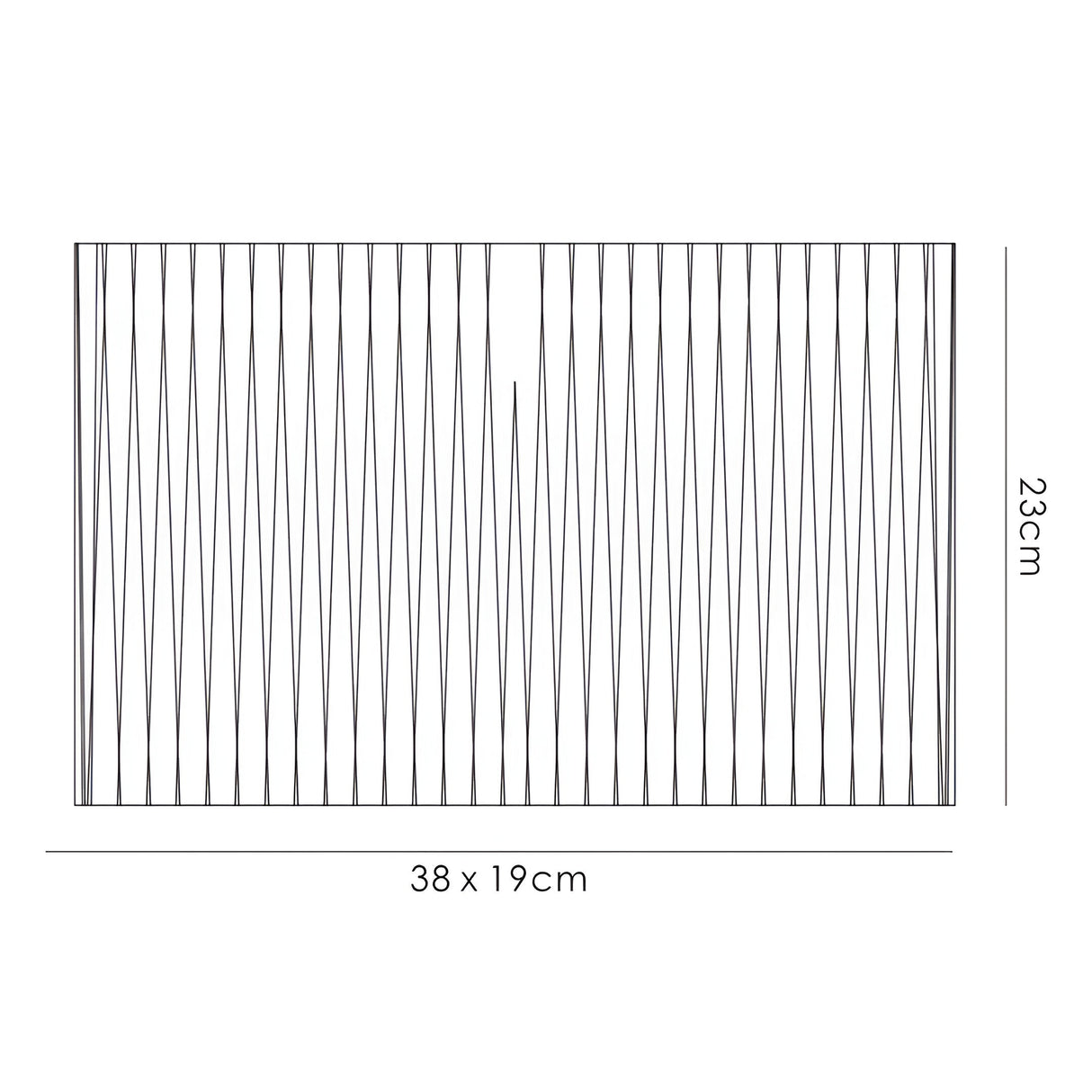 Florence Rectangle Table Lamp Lampshade - Soft Bronze, 38 x 19 x 23cm