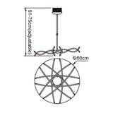 Aire 16 Light Telescopic Semi-Flush Ceiling Light – Polished Chrome