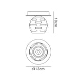 Dali 1 Light Flush Ceiling Light - Polished Chrome