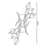 Holland 6 Light Ceiling/Wall Light With Switch - Polished Chrome