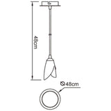 Pietra 10cm 1 Light Pendant Light - Antique Brass