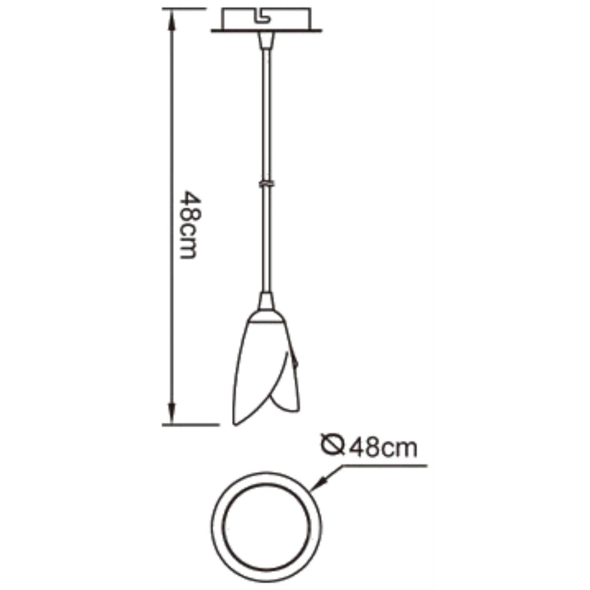 Pietra 10cm 1 Light Pendant Light - Polished Chrome