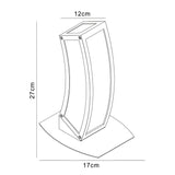 Duna LED Table Lamp 15W 2700K - Polished Chrome With White Acrylic