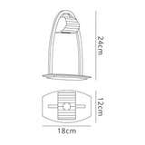 Alfa Large 1 Light Crystal Table Lamp - Polished Chrome
