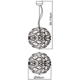 Otto 41 Light Glass Pendant Light – Chrome