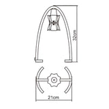 Alaska 1 Light Table Lamp - Satin Nickel