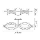 Kromo 2 Light Wall Light With Switch - Polished Chrome