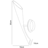 Pop 1 Light Wall Light With Switch - Golss Red &  Chrome