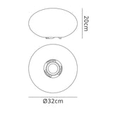 Huevo Oval 1 Light Outdoor Table Lamp - Opal White