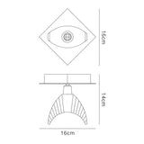 Eclipse 1 Light Semi-Flush Ceiling Light - Polished Chrome