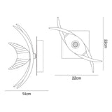 Eclipse 1 Light Wall Light - Black Chrome