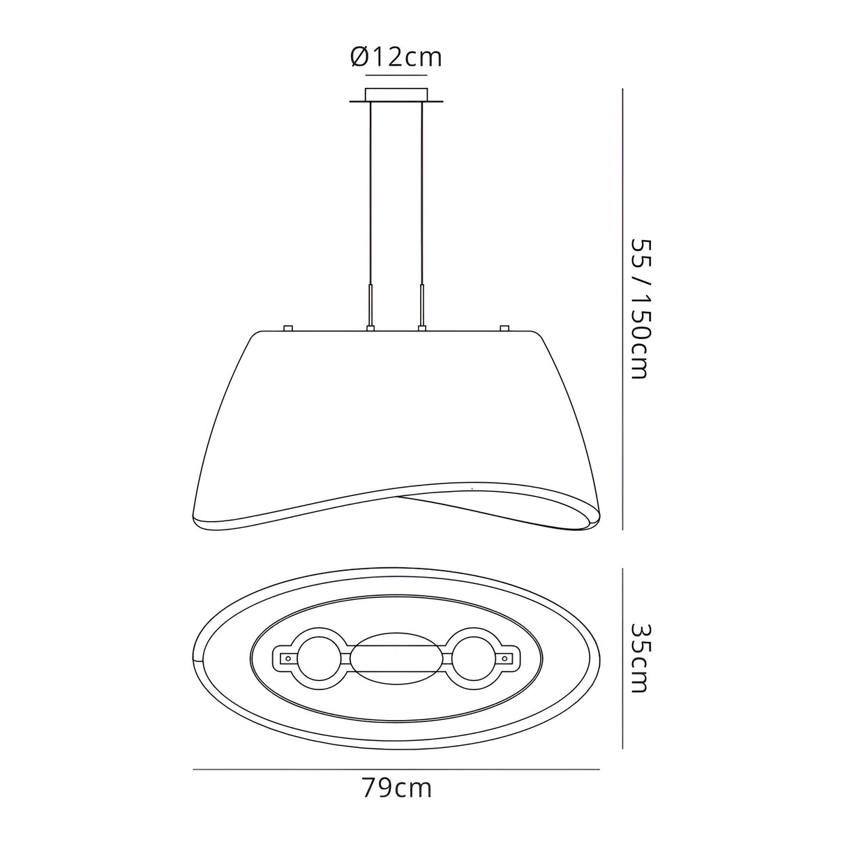 Cool 2 Light Outdoor Glass Pendant Light – Matt White & Opal White