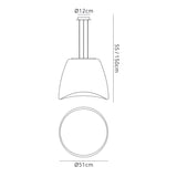 Cool 3 Light Outdoor Glass Pendant Light – Matt White & Opal White