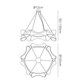 Ora 105cm LED Suspension Light - Gloss White & Chrome