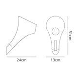 Ora 1 Light Wall Light - Gloss Black & Chrome