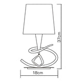 Mara Small 1 Light Table Lamp - Antique Brass With Ivory White Shade