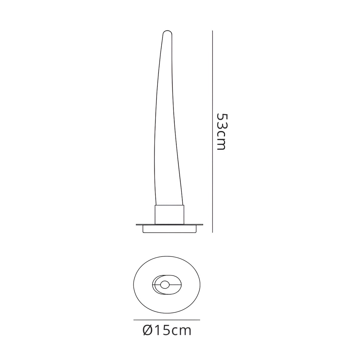 Estalacta 1 Light Table Lamp - Silver/Opal White