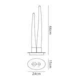 Estalacta 2 Light Outdoor Table Lamp - Silver/Opal White
