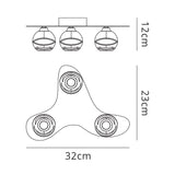 Loop 3 Light Flush Ceiling Light - Polished Chrome