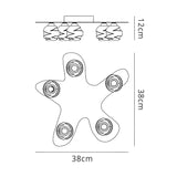 Loop 5 Light Flush Ceiling Light - Satin Nickel