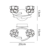 Ice 2 Light Wall Light With Switch - Chrome