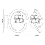 Ice 1 Light Wall Light - Satin Nickel
