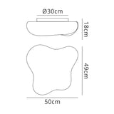 Eos 4 Light Outdoor Flush Ceiling Light - Opal White