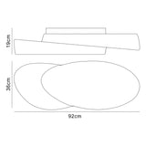 Ufo 6 Light Outdoor Flush Ceiling Light - Matt White/Opal White