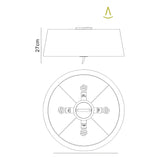 Ninette 4 Light Flush Ceiling Light - Black