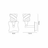 Salomon 1 Light Wall Light With Switch - Satin Nickel