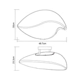 Natura 2 Light Ceiling/Wall Light - Chrome/White