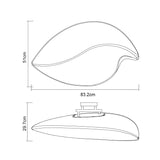 Natura 2 Light Flush Ceiling/Wall Light - Polished Chrome/Opal White