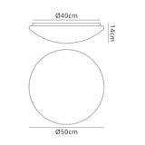 Zero Large LED Wall/Ceiling Light 28W 3000K - White