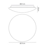 Zero CCT LED Flush Ceiling Light 60W - White