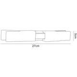Arco 2 Light Wall Light - Satin Nickel