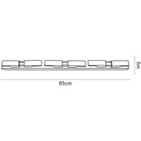 Arco 6 Light Flush Ceiling Light - Satin Nickel
