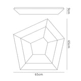 City Round LED Flush Ceiling Light 28W 3000K - Polished Chrome