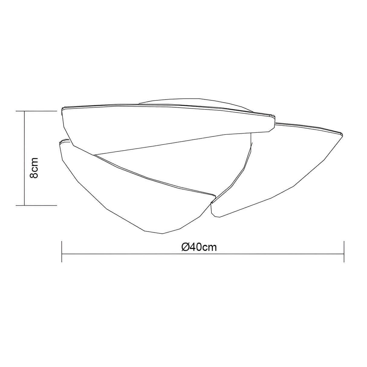 Mistral LED Flush Ceiling Light 18W 3000K - Polished Chrome