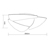 Mistral LED Flush Ceiling Light 18W 3000K - Polished Chrome