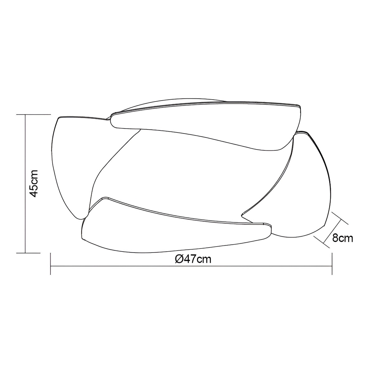 Mistral LED Flush Ceiling Light 24W 3000K - Polished Chrome