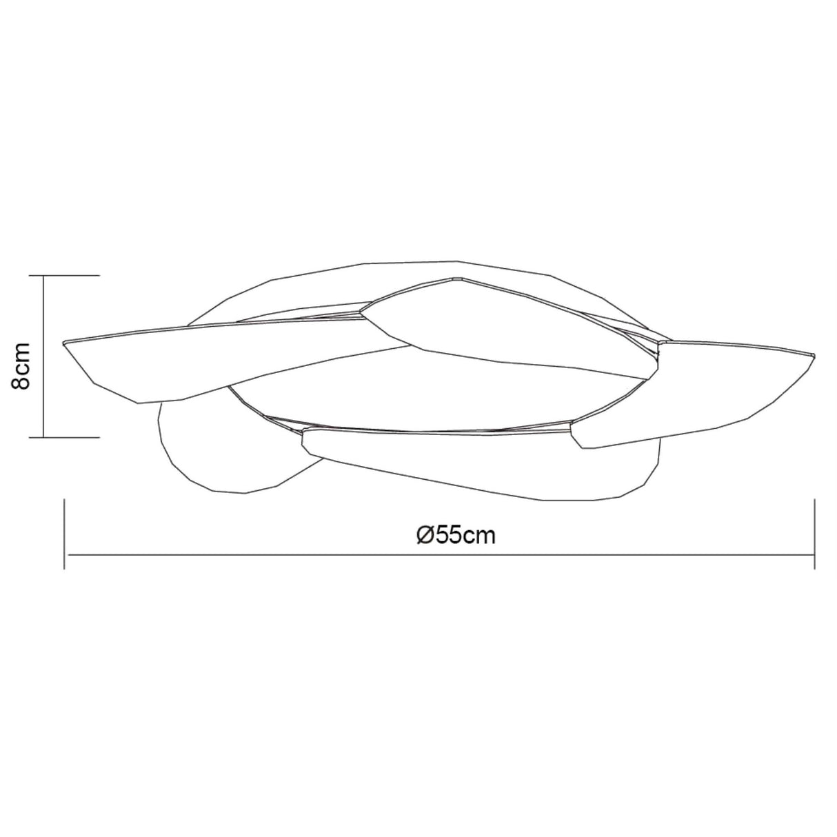 Mistral LED Flush Ceiling Light 30W 3000K - Polished Chrome