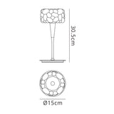 O2 1 Light Table Lamp - Polished Chrome
