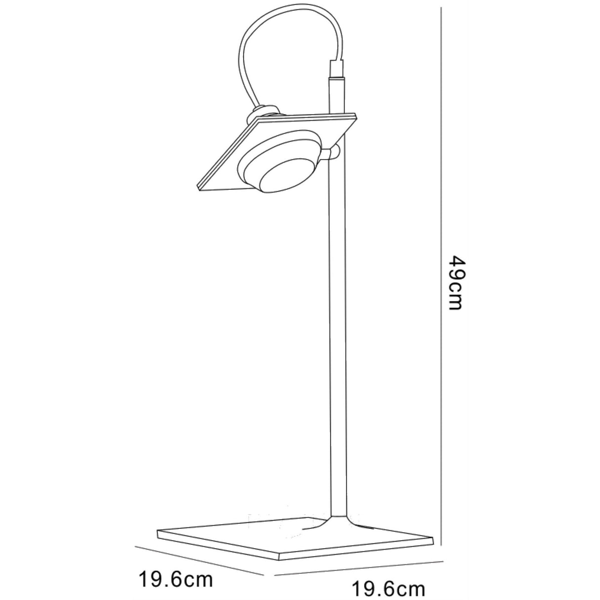 Ull 1 Light Table Lamp - Silver