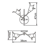 Florida 2 Light Wall Light With Switch - Brown/Black Oxide