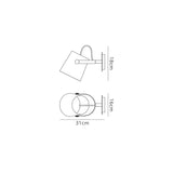 Nordica 1 Light Single Spotlight - Matt White/Beech