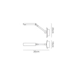 Phuket LED Wall Light 7W 3000K With Touch Dimmer - White/Chrome