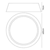 Nordica 5 Light Flush Ceiling Light - Black